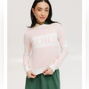 Fore All Fore Sweater Pink White Small